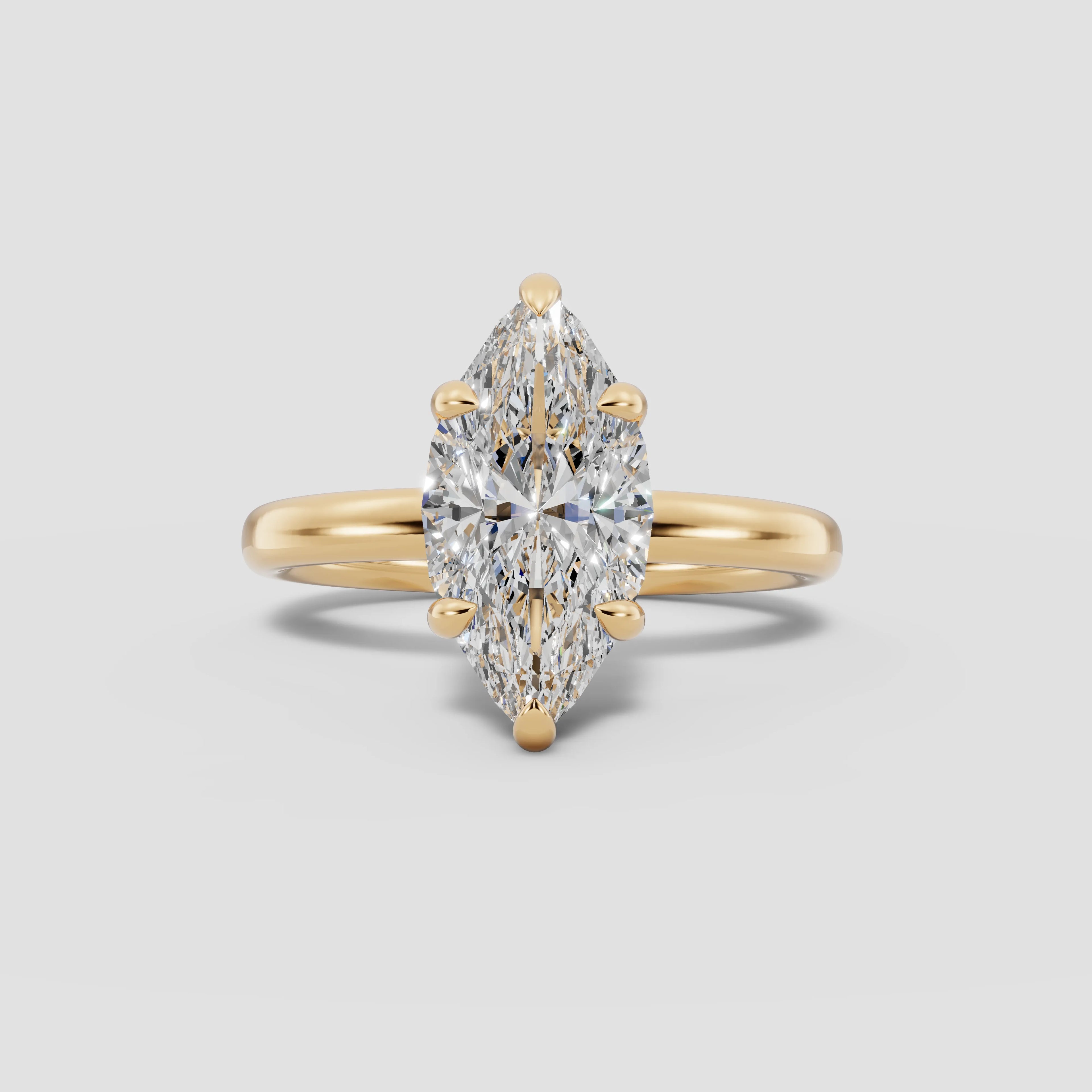 GAIA | Anillo solitario marquesa