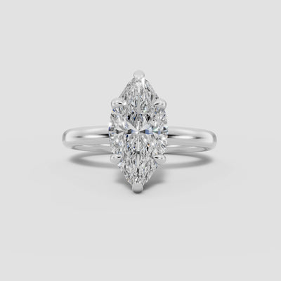 GAIA | Anillo solitario marquesa