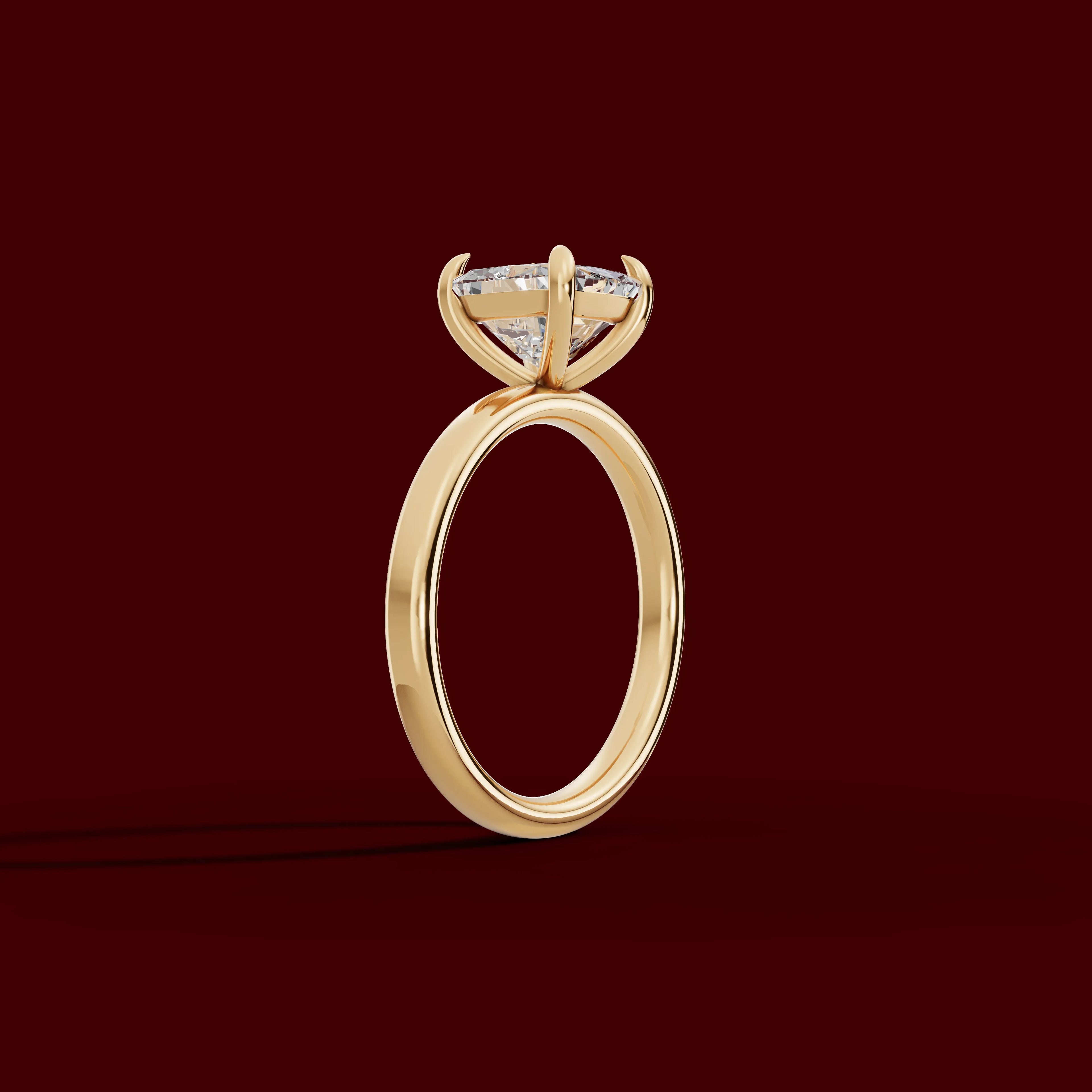 GAIA | Anillo solitario cojín