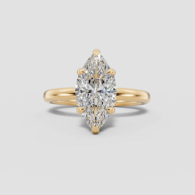 GAIA | Anillo solitario marquesa