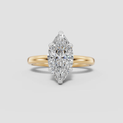 GAIA | Anillo solitario marquesa
