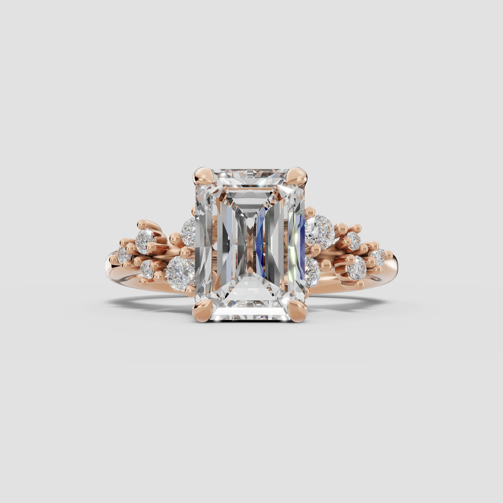 JASMINE | Anillo clúster esmeralda