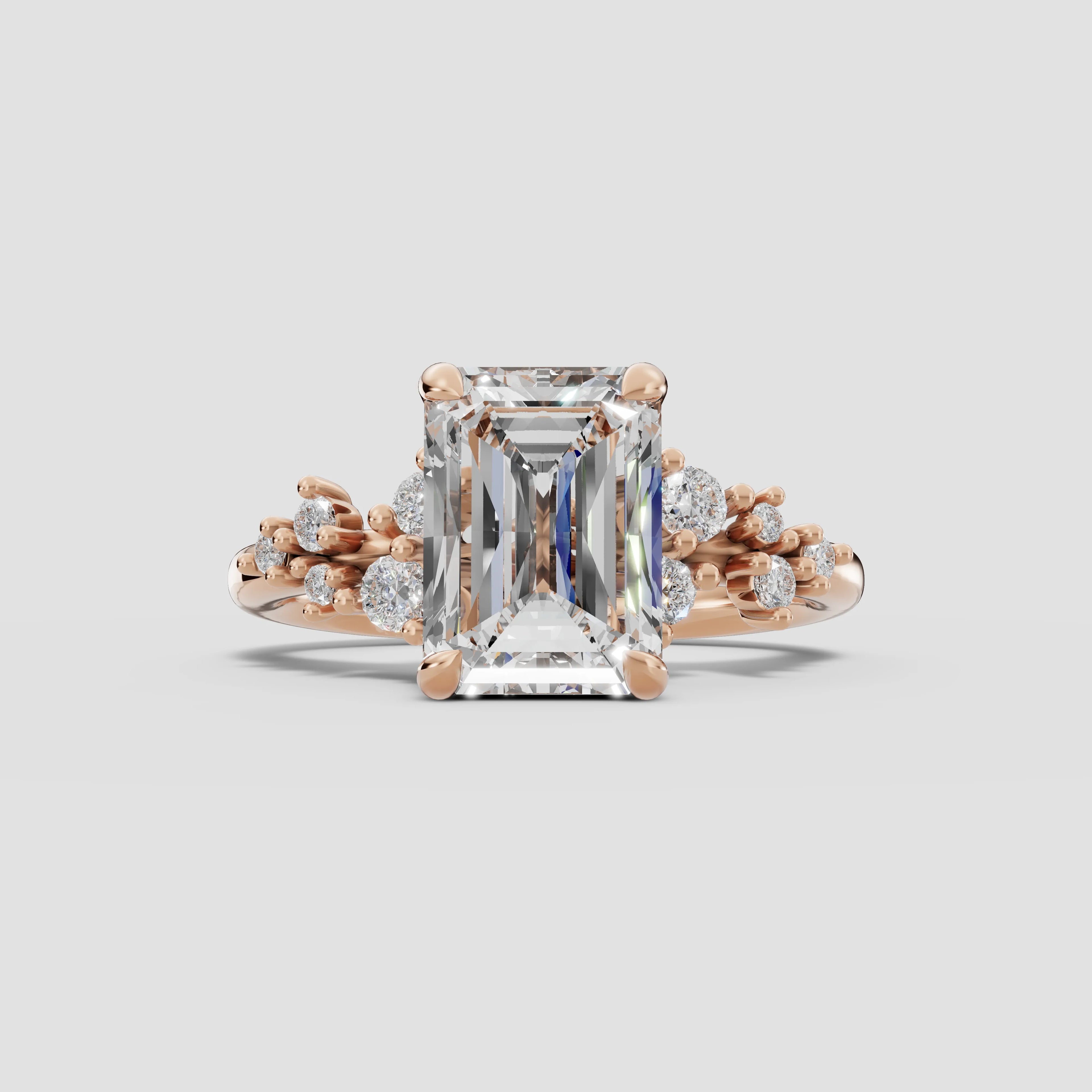 JASMINE | Anillo clúster esmeralda