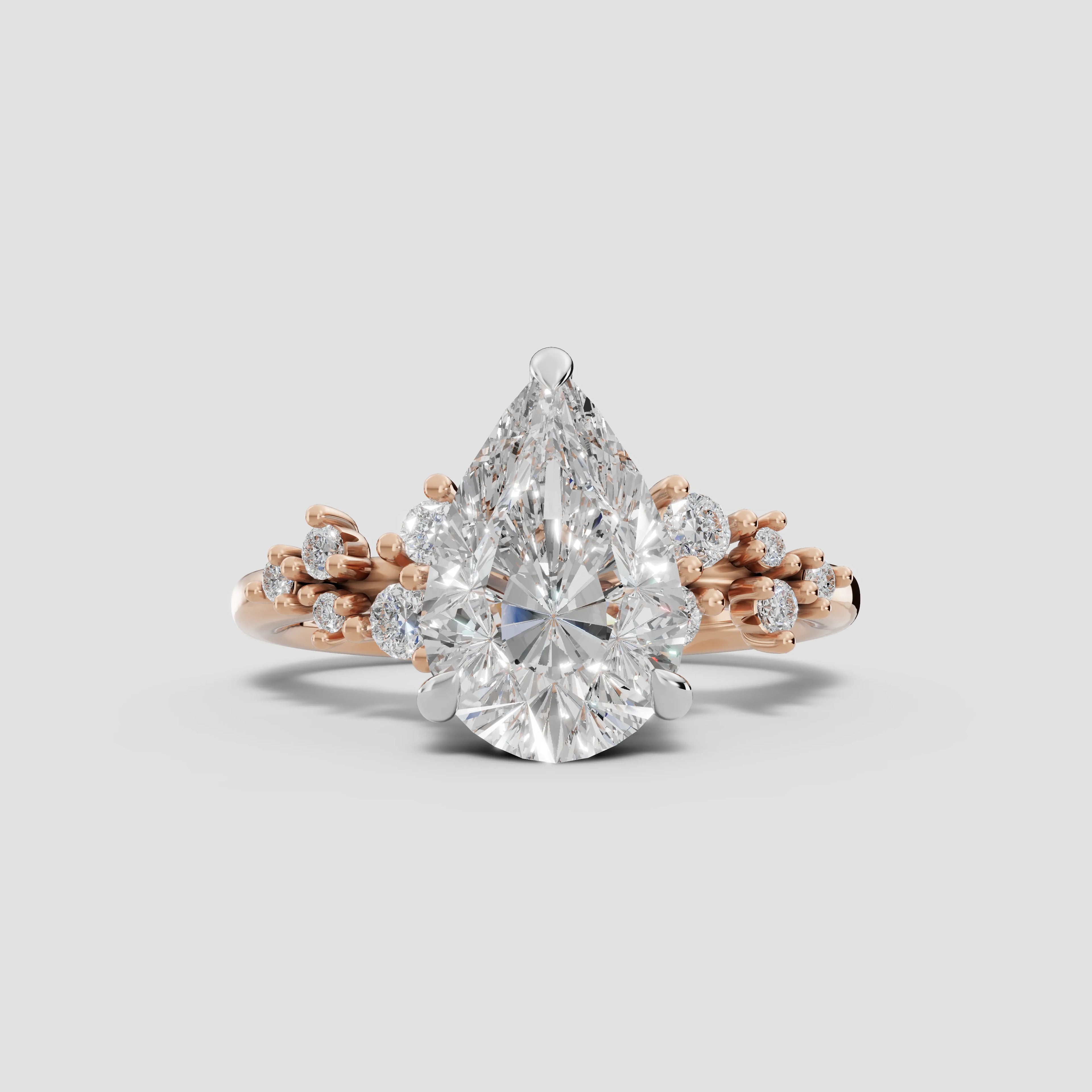 JASMINE | Anillo clúster pera