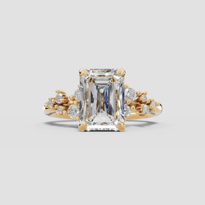 JASMINE | Anillo clúster esmeralda