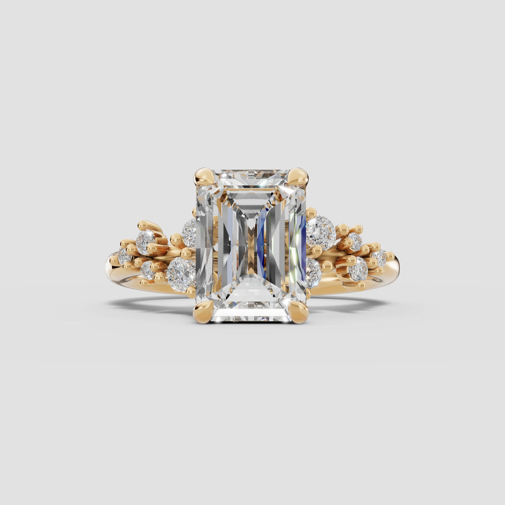 JASMINE | Anillo clúster esmeralda