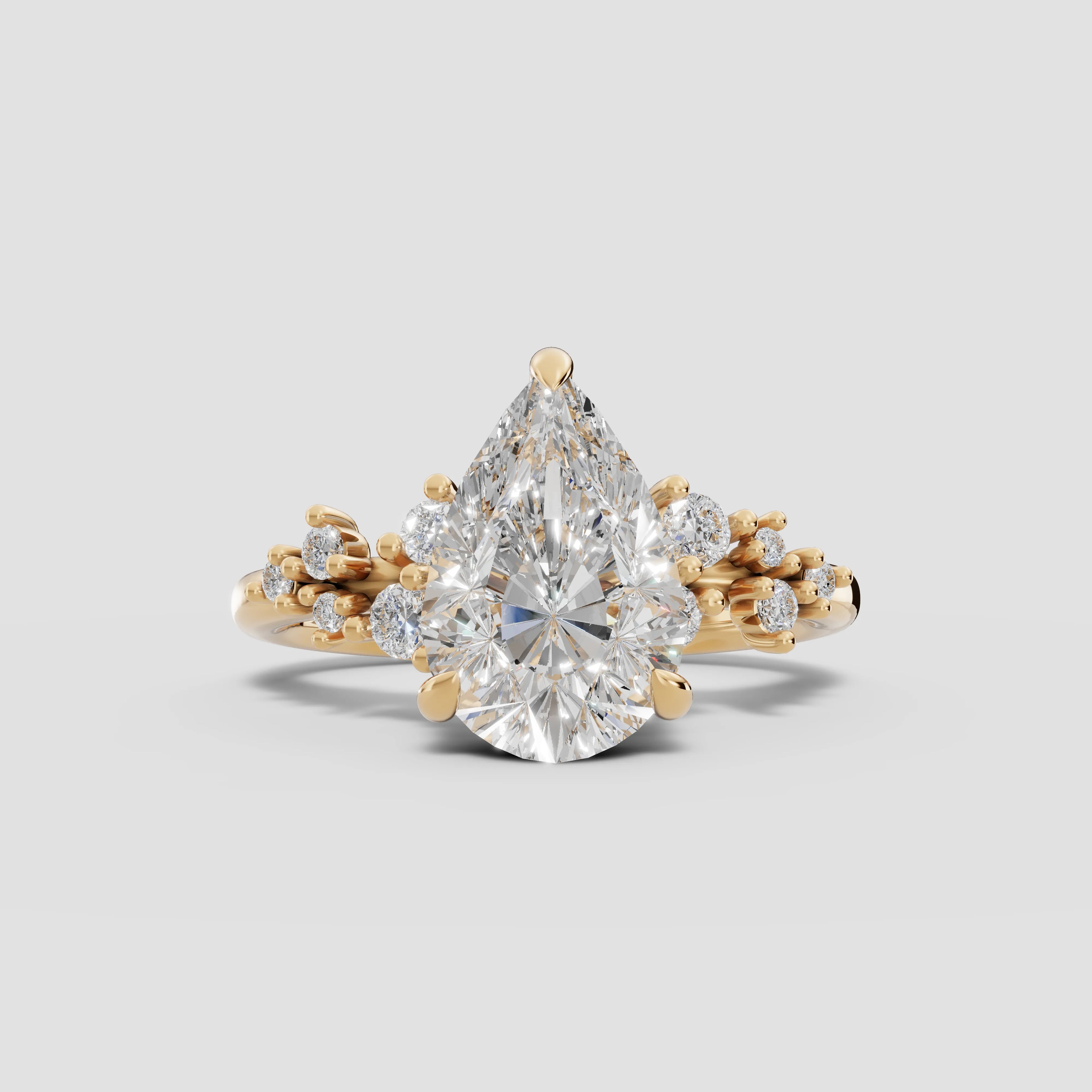 JASMINE | Anillo clúster pera
