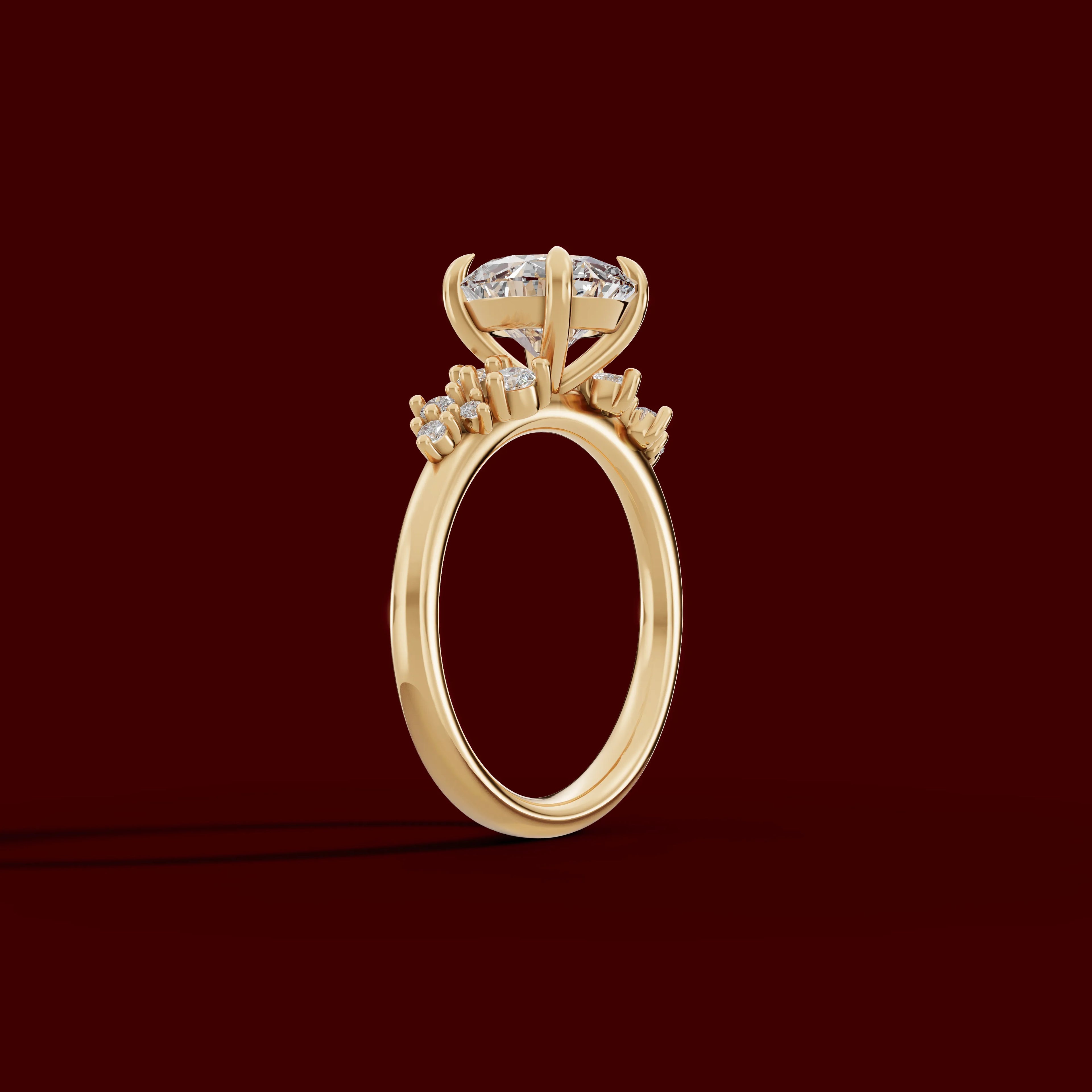 JASMINE | Anillo clúster brillante