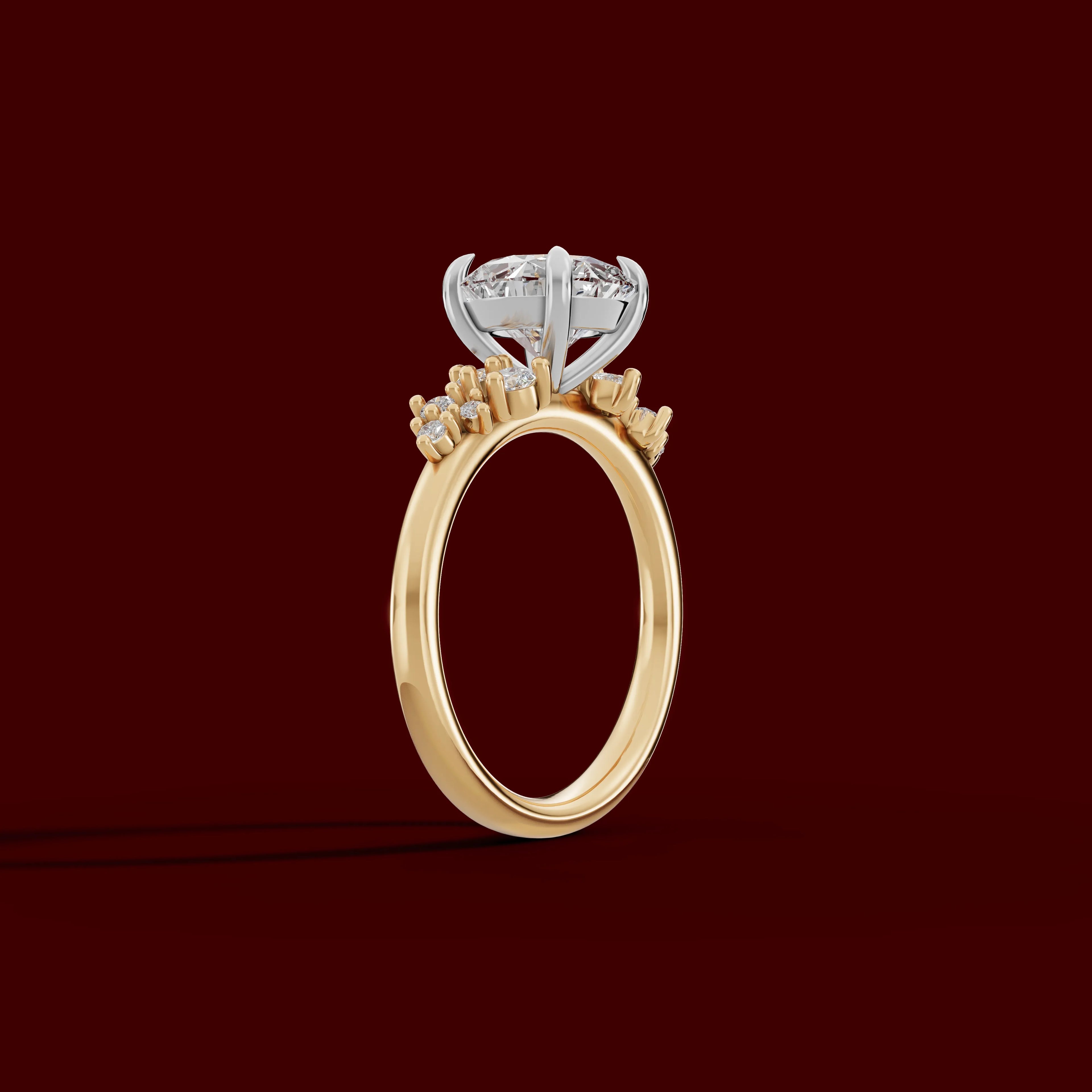 JASMINE | Anillo clúster brillante