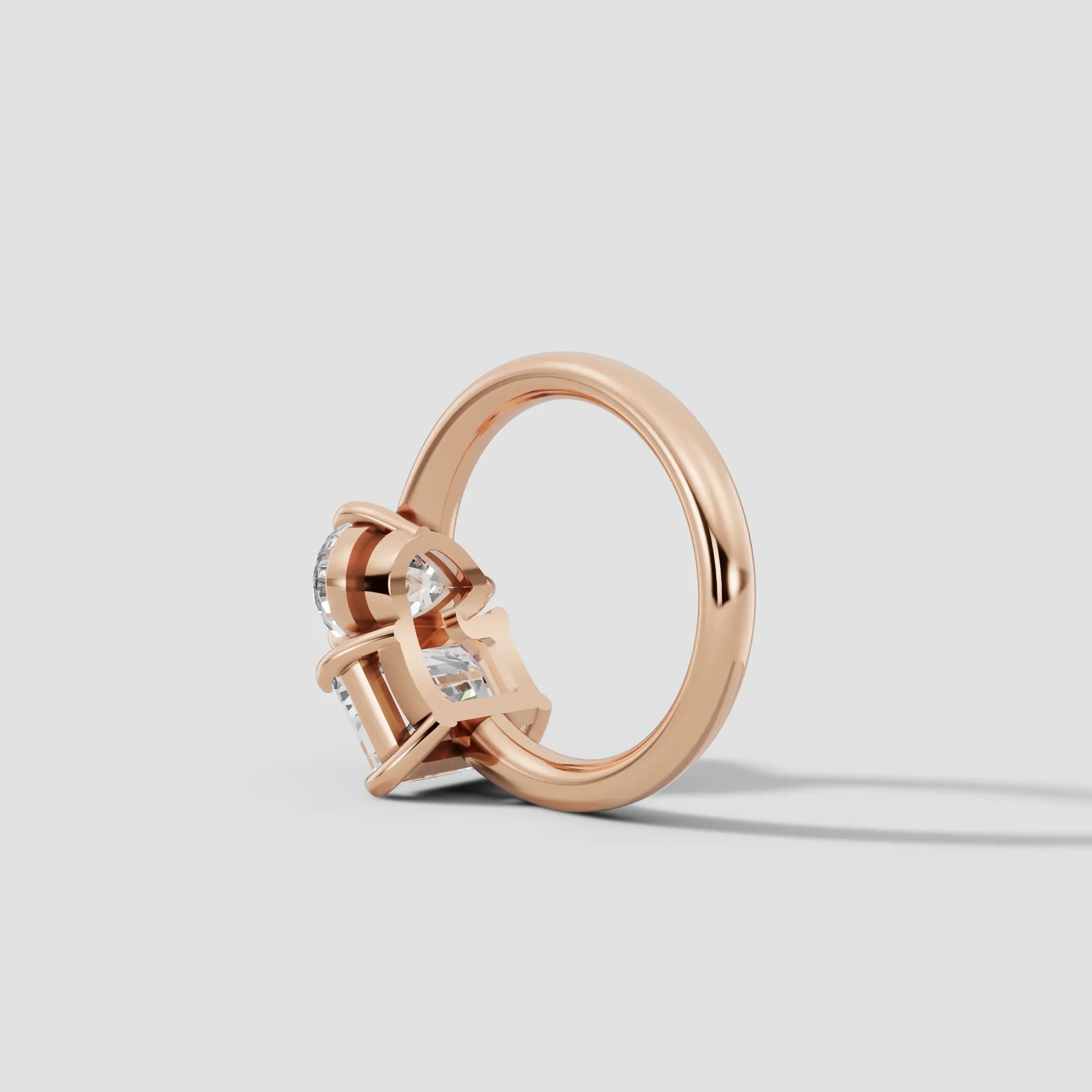 ROMEO&JULIET | Anillo moi et toi pera y esmeralda