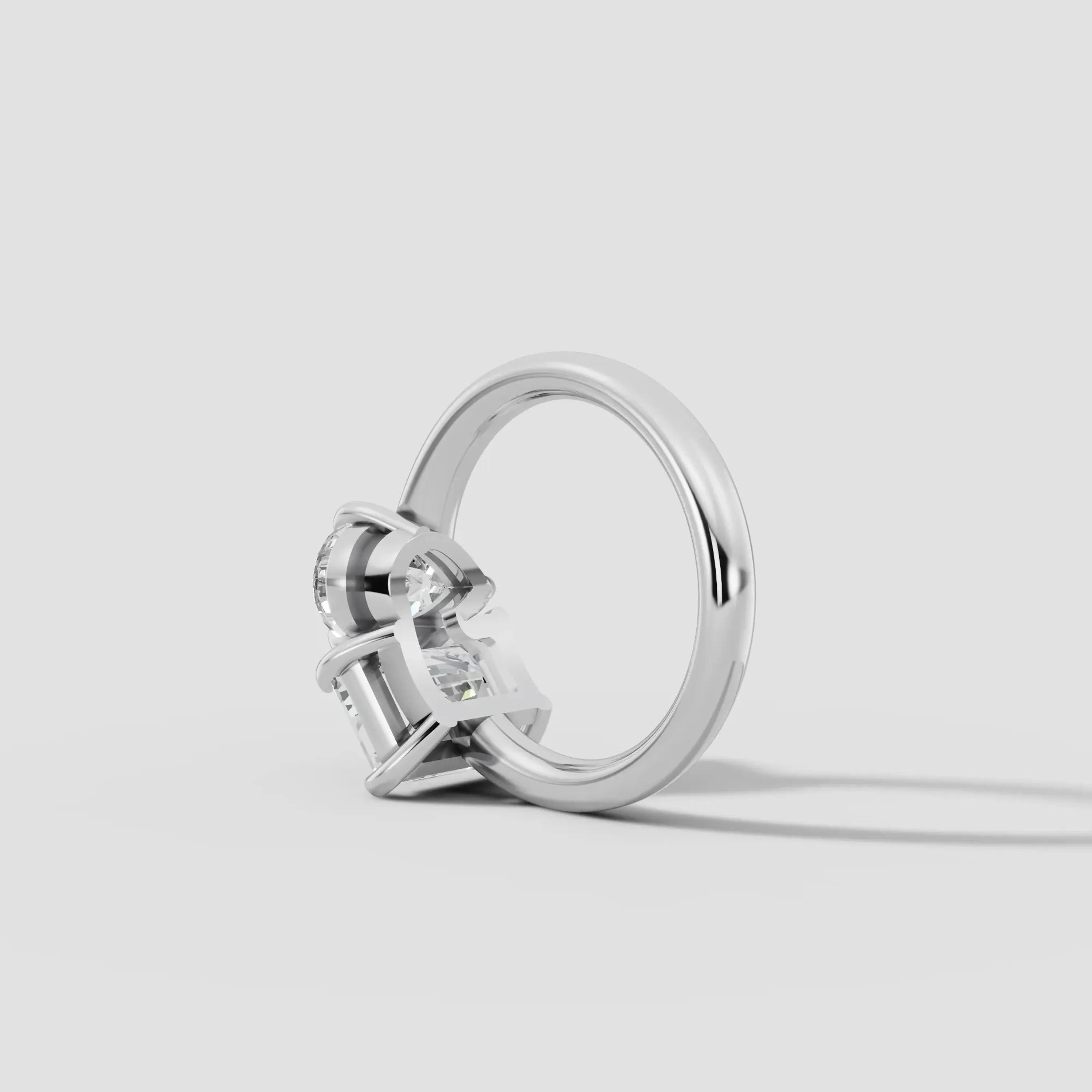 ROMEO&JULIET | Anillo moi et toi pera y esmeralda