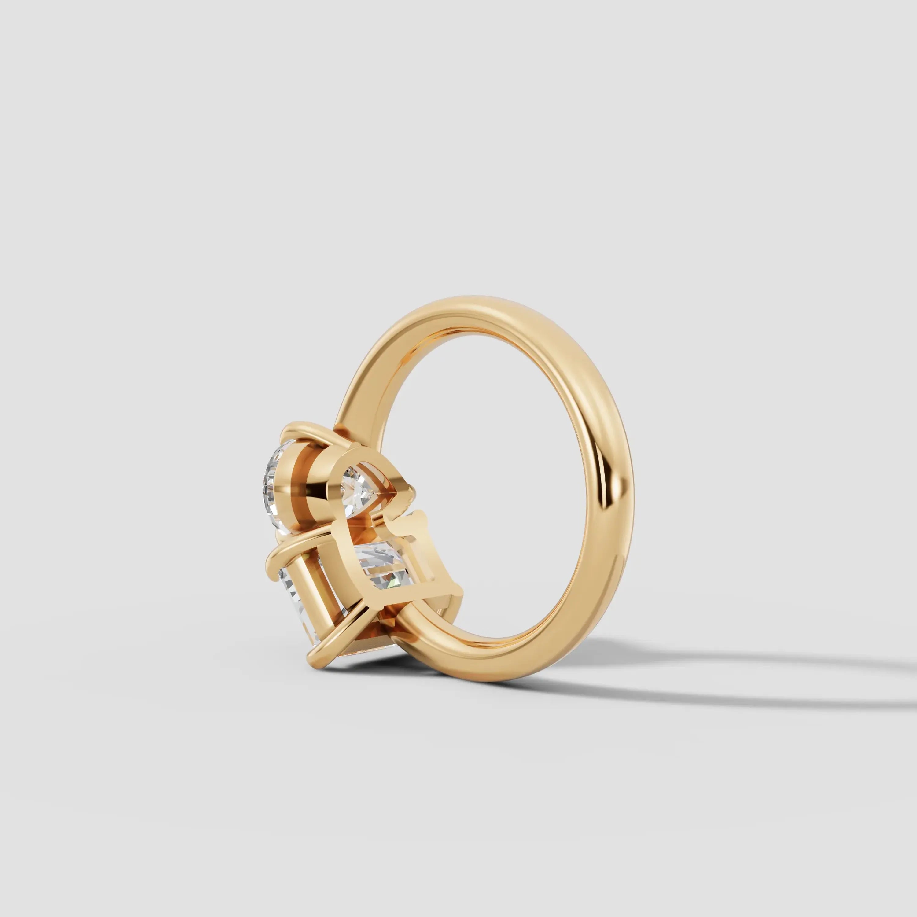 ROMEO&JULIET | Anillo moi et toi pera y esmeralda