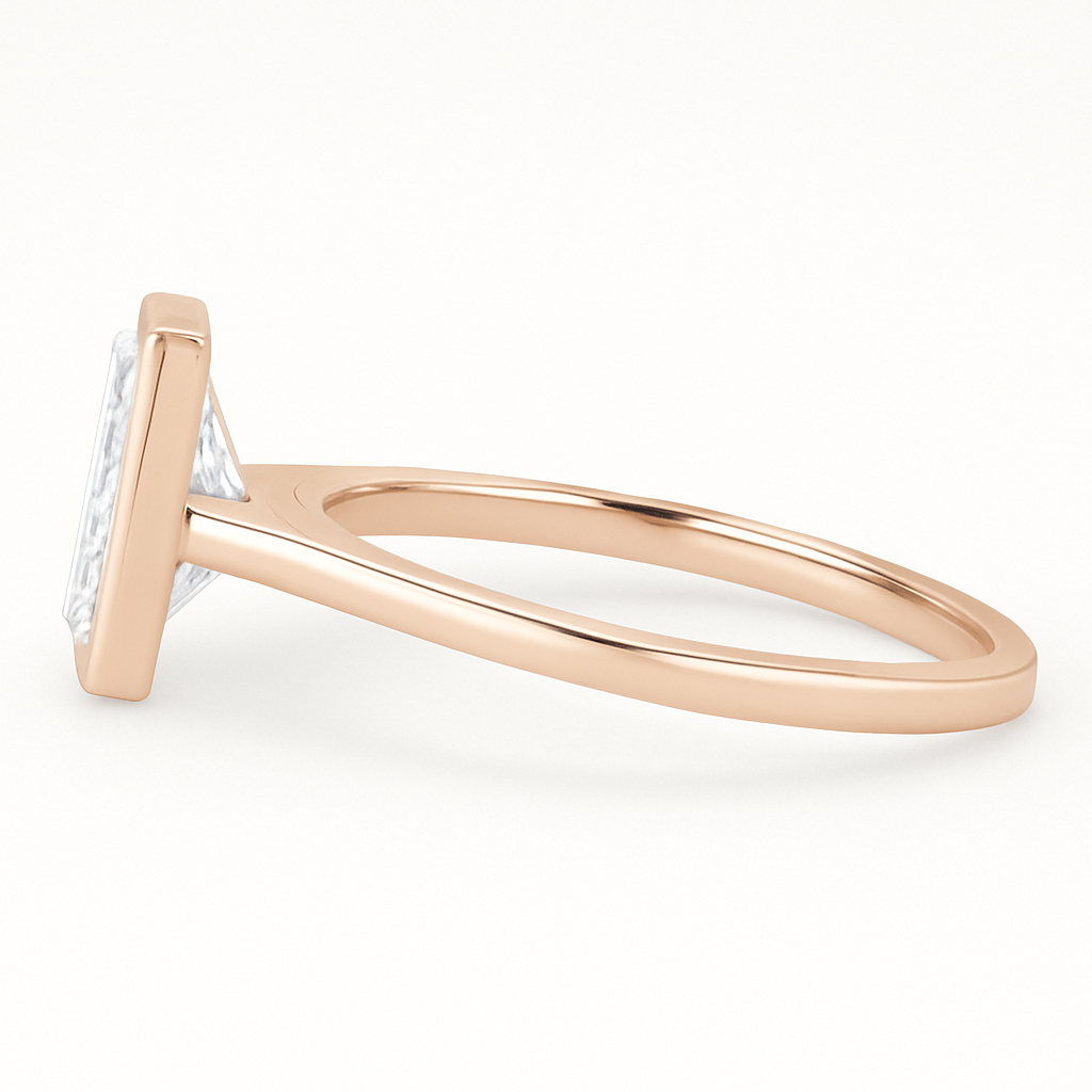 HERA | Anillo solitario esmeralda biselado