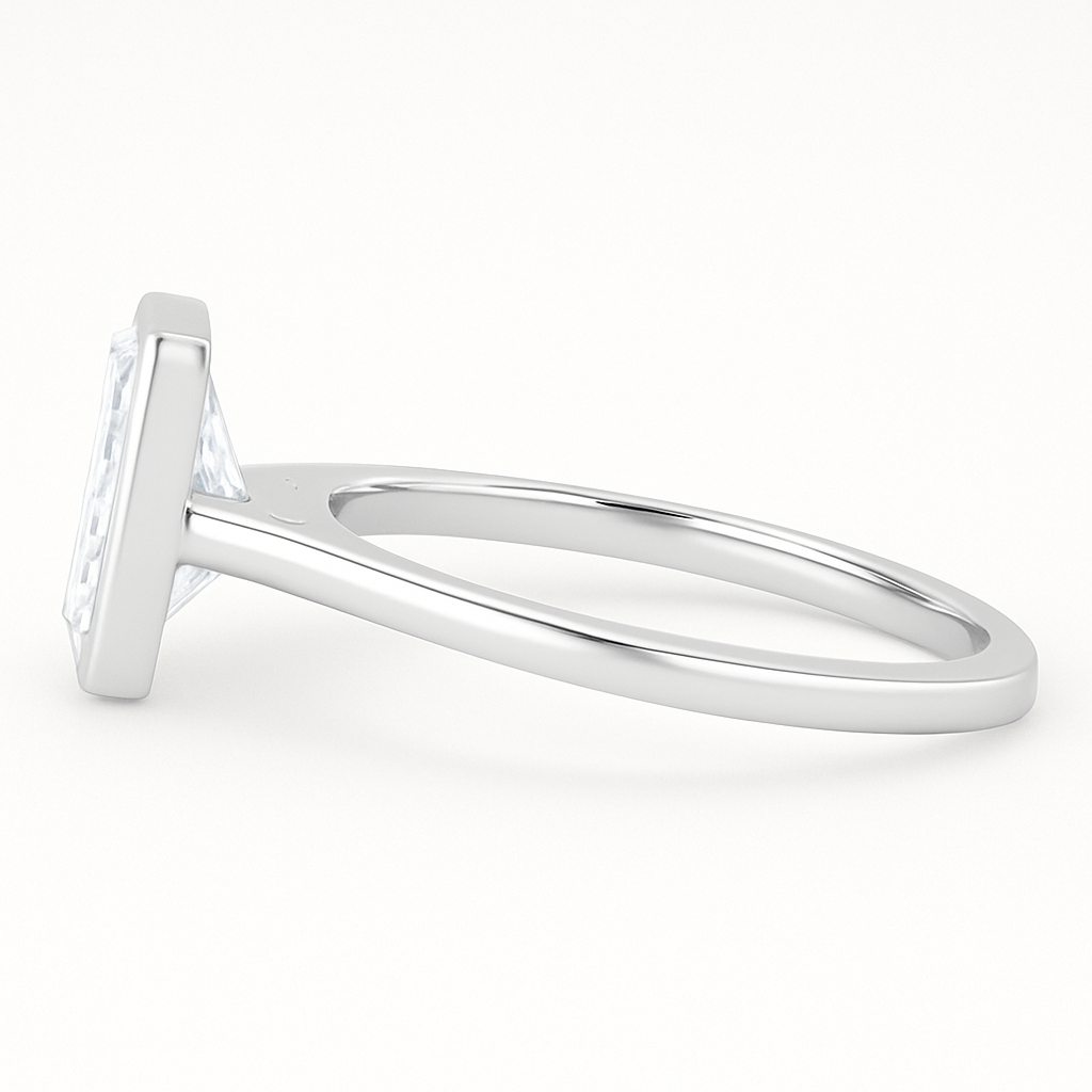 HERA | Anillo solitario esmeralda biselado