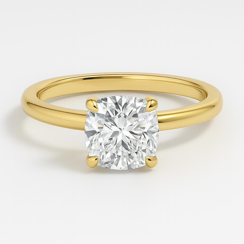 GAIA | Anillo solitario cojín