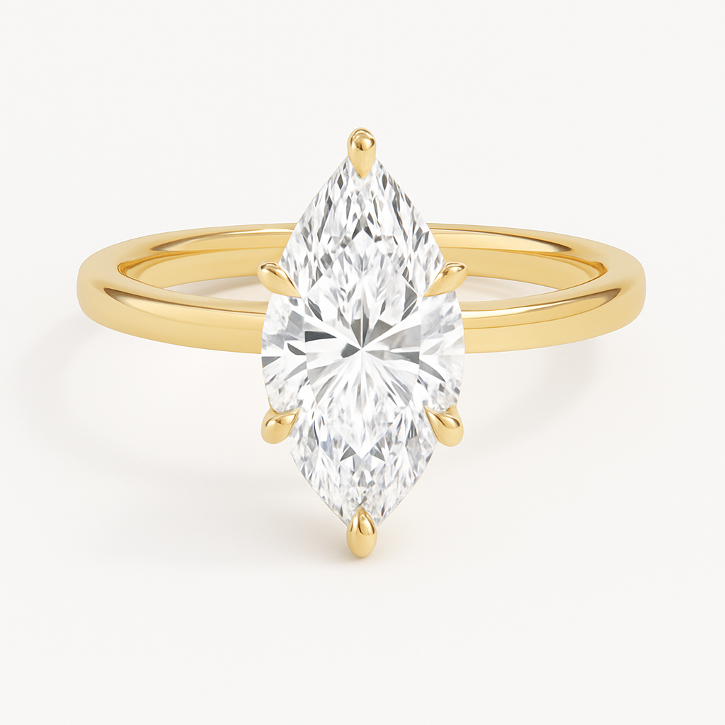 GAIA | Anillo solitario marquesa