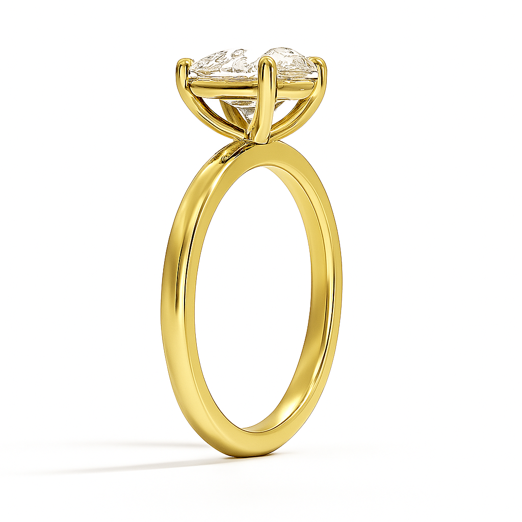 GAIA | Anillo solitario pera