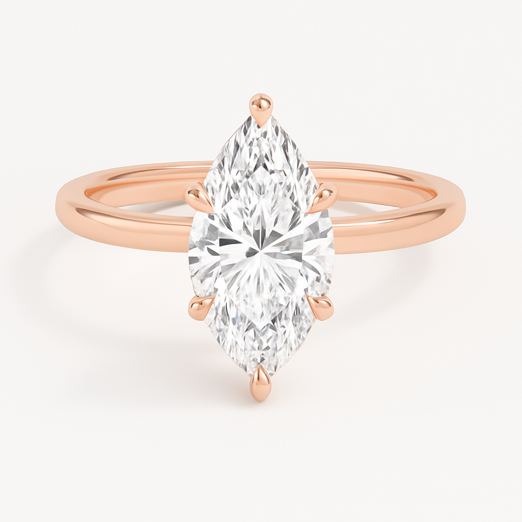 GAIA | Anillo solitario marquesa