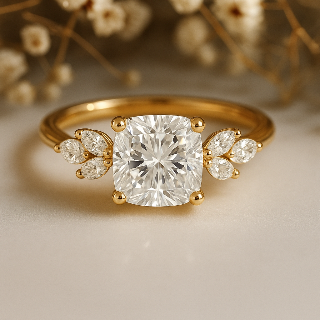 VESTA | Anillo clúster cojín
