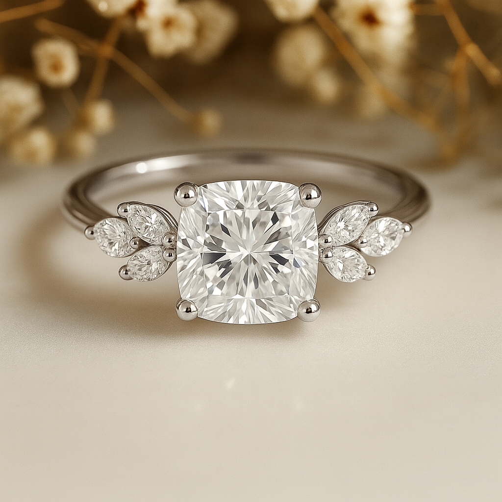 VESTA | Anillo clúster cojín