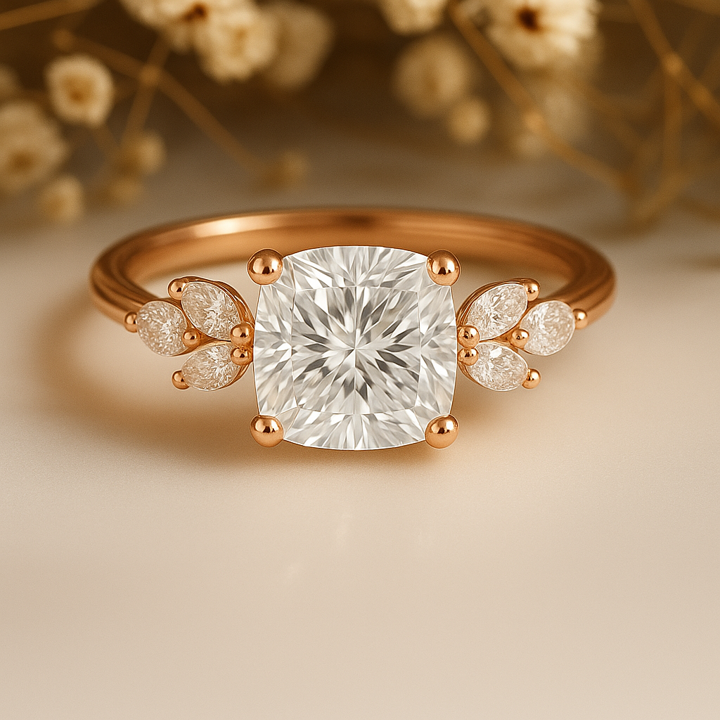 VESTA | Anillo clúster cojín