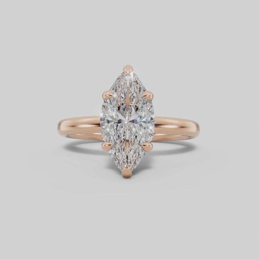 GAIA | Anillo solitario marquesa