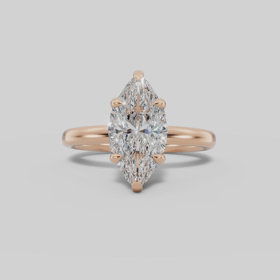 GAIA | Anillo solitario marquesa