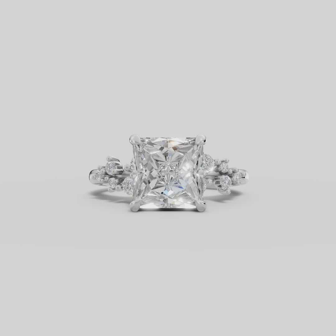 JASMINE | Anillo clúster princesa