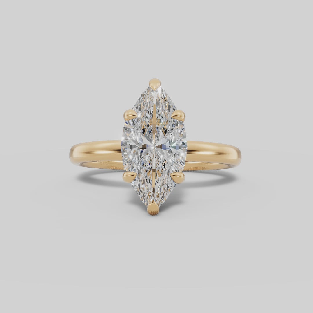 GAIA | Anillo solitario marquesa