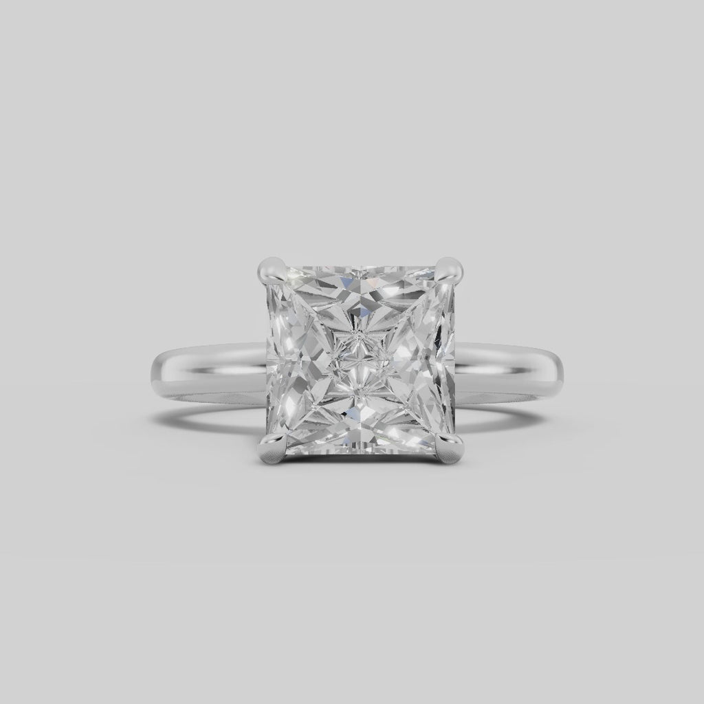 GAIA | Anillo solitario princesa