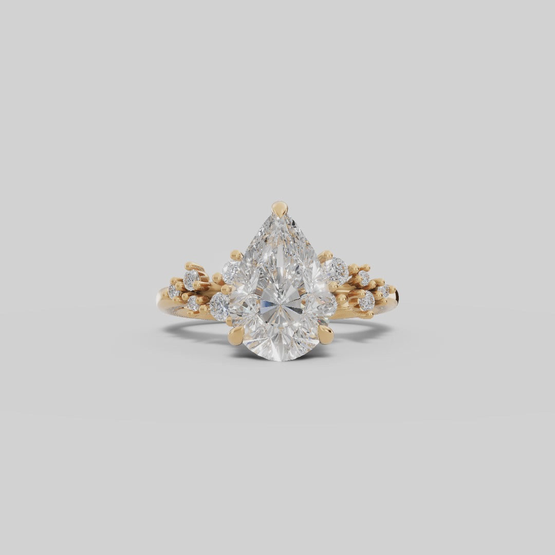 JASMINE | Anillo clúster pera