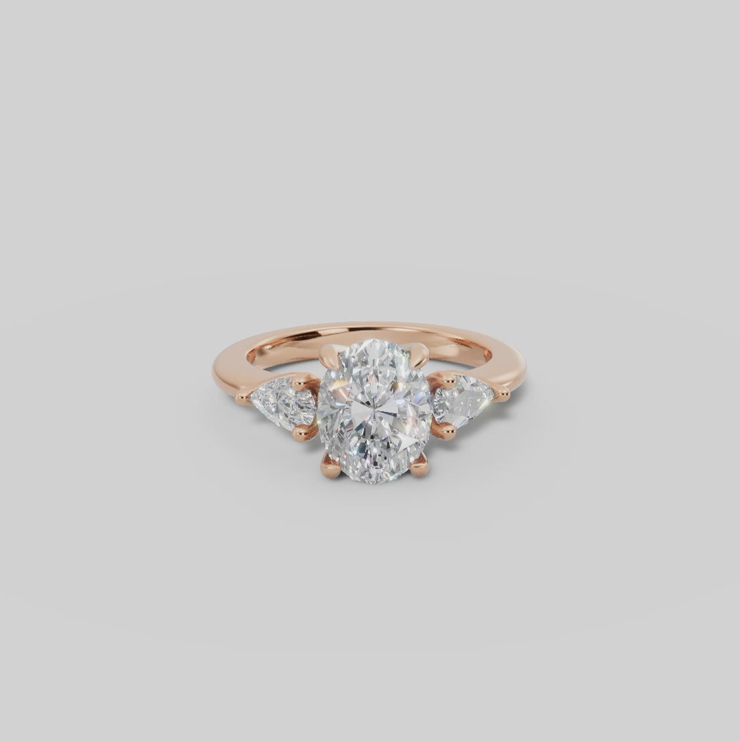 ELARA | Anillo trilogía oval