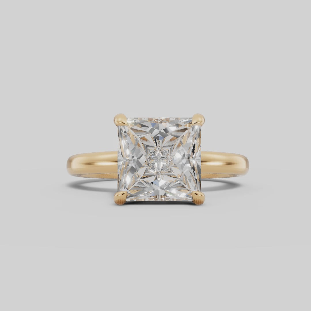 GAIA | Anillo solitario princesa