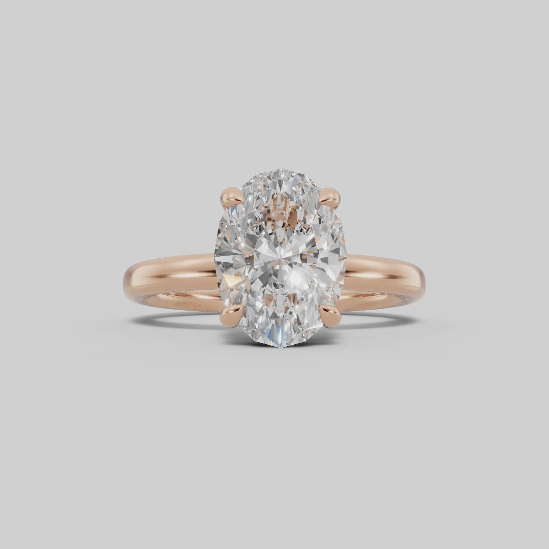 GAIA | Anillo solitario oval