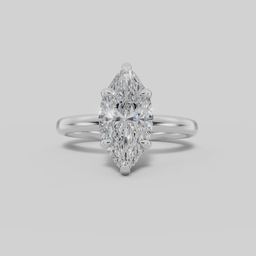 GAIA | Anillo solitario marquesa