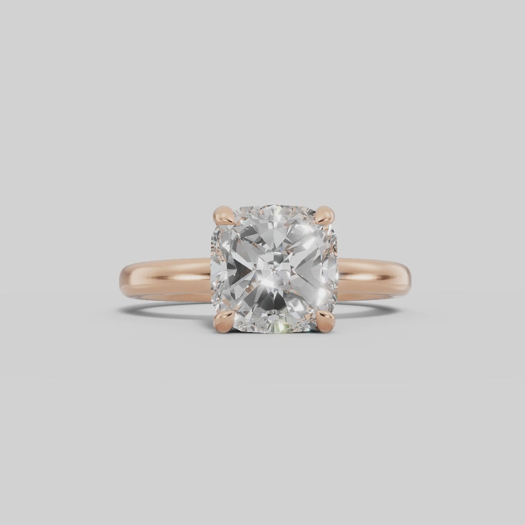 GAIA | Anillo solitario cojín