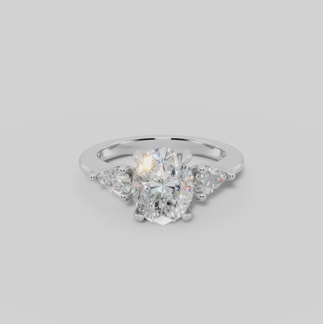 ELARA | Anillo trilogía oval
