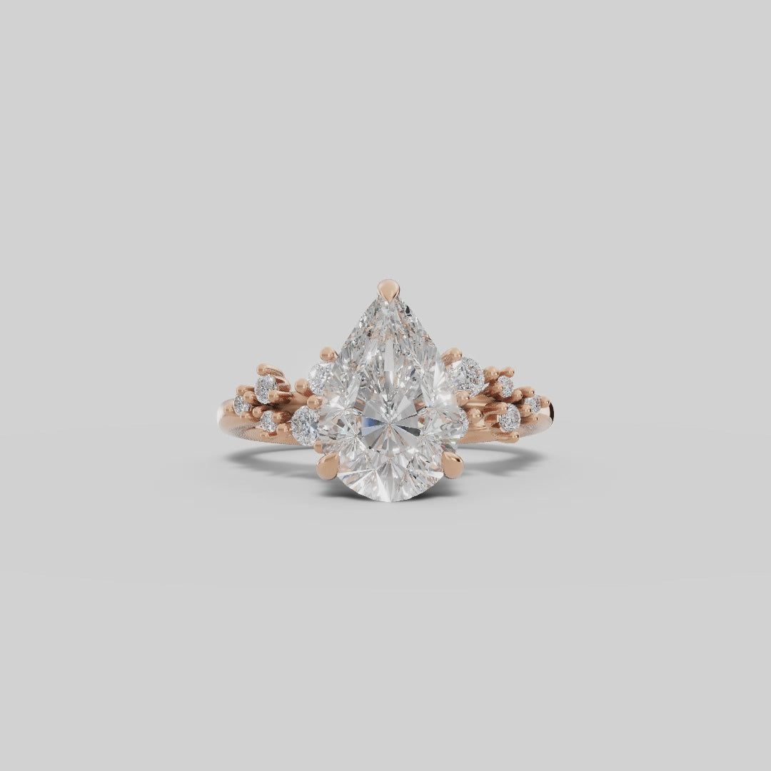 JASMINE | Anillo clúster pera